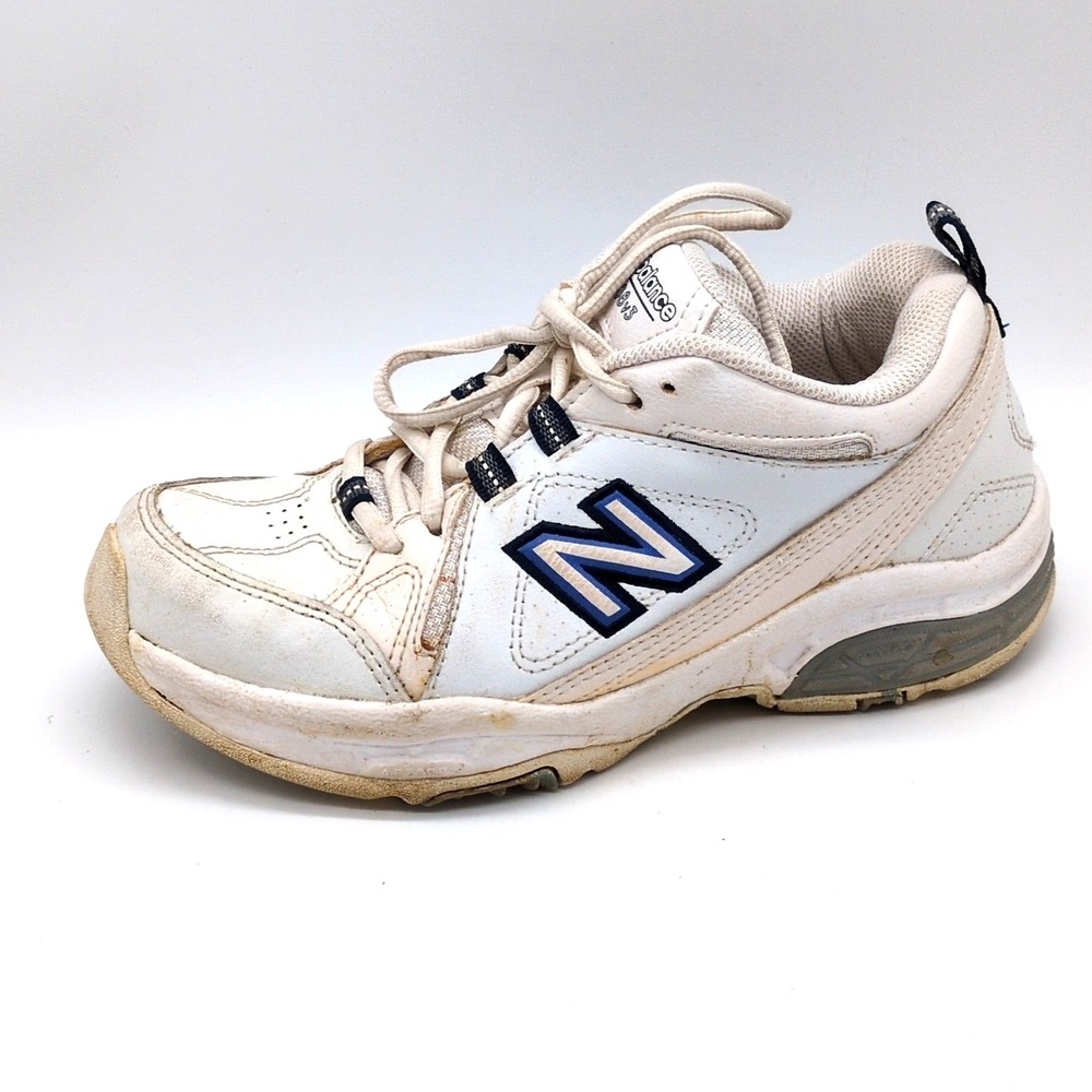 New Balance Shoes Womens  608v3 White 6‎ Wide Leather Running Sneakers Comfort